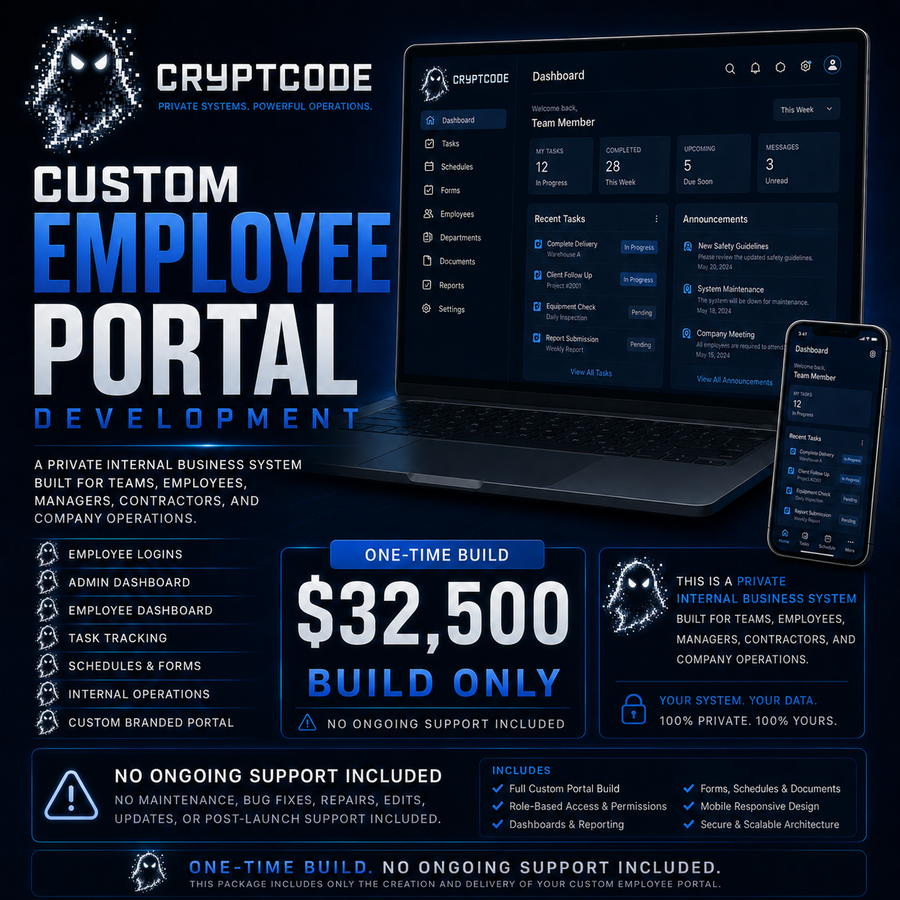 Employee Portal Website