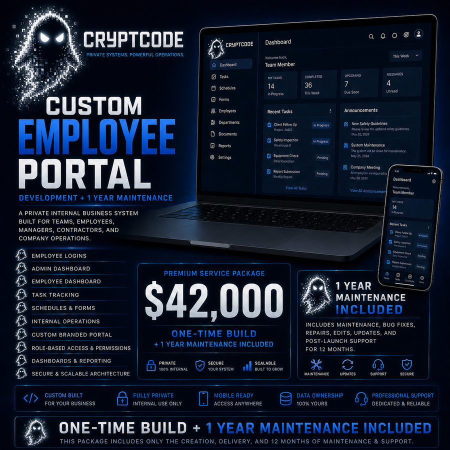 Employee Portal Website+